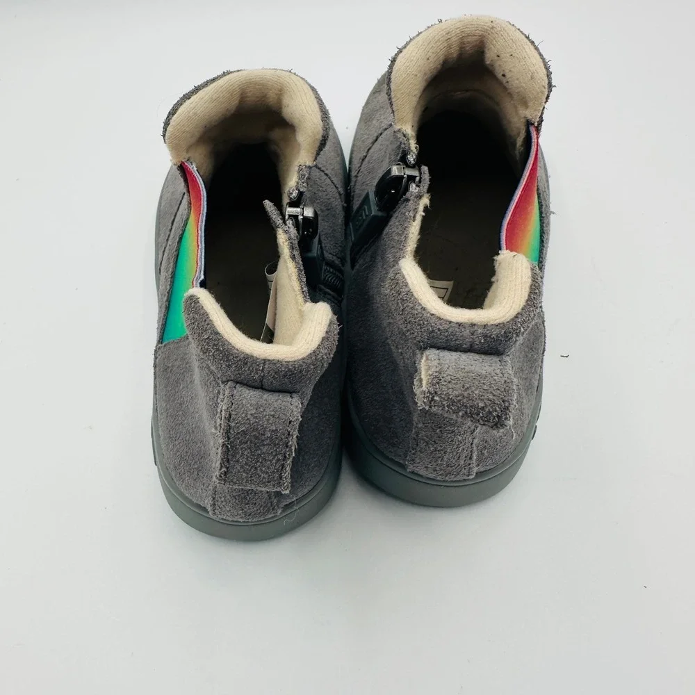 UGG Hamden II Toddler Chelsea Boots‎ Slip On Zipper Gray Multi Size 12